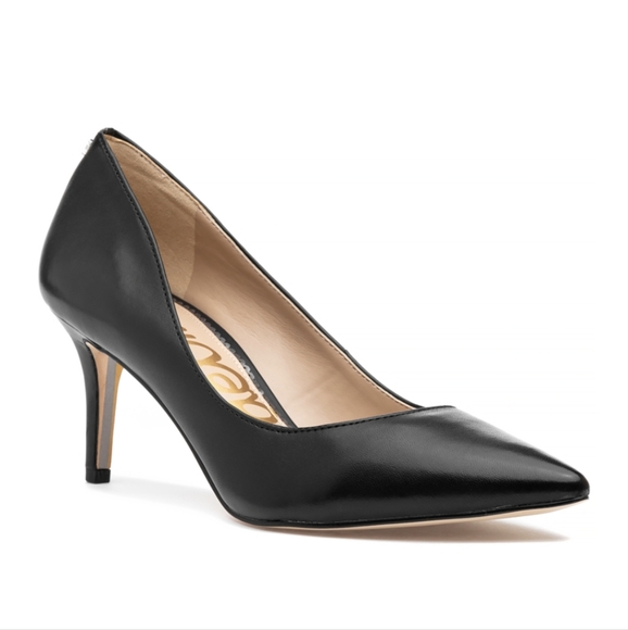 NIB Sam Edelman Black Leather Pumps - Picture 6 of 8